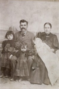 The Caballero’s in 1898 upon their arrival in Los Angeles